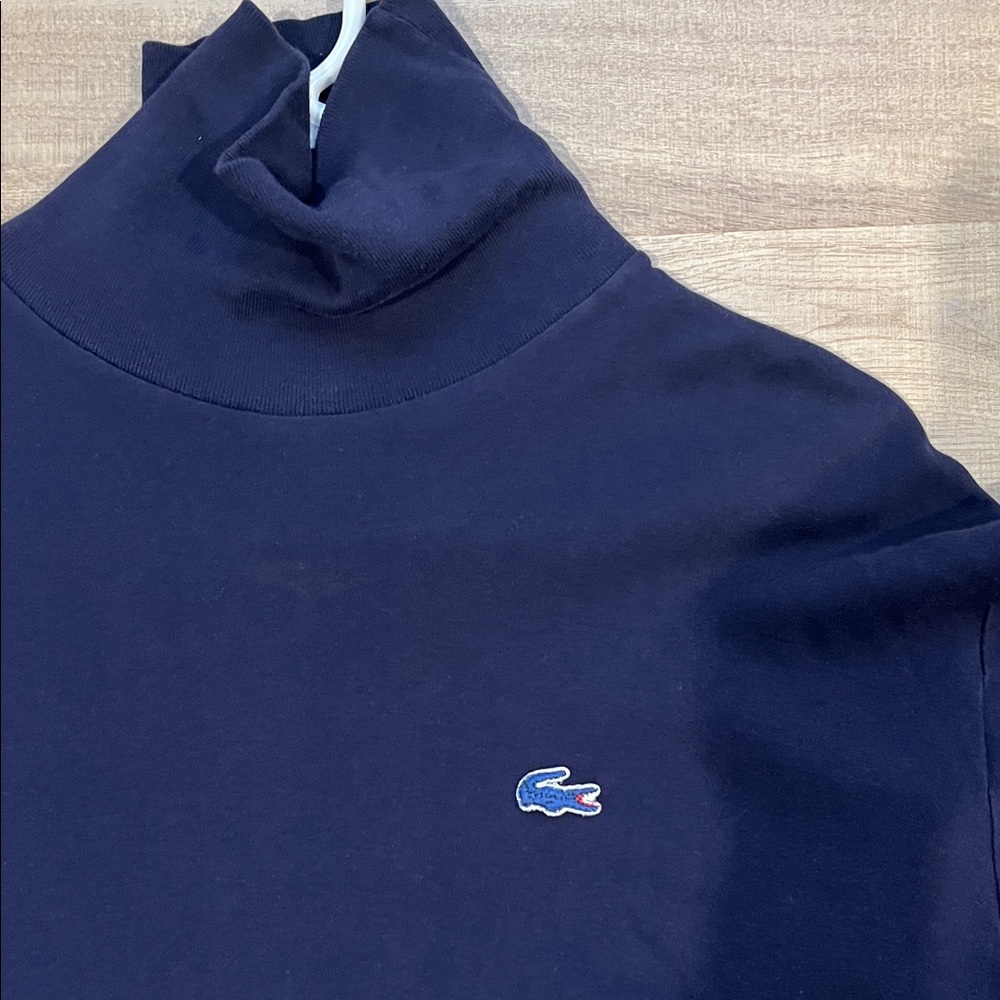 Vintage Lacoste Dark Blue Turtleneck Top